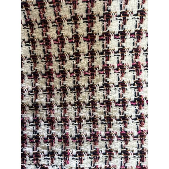 Maeve By Anthropolgie Bobbie Plaid Pink White Flounced Mini Skirt Sz 6/28” Waist - Picture 2 of 7